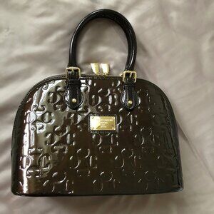 Pierre Cardin Chocolate Patent Leather Handbag